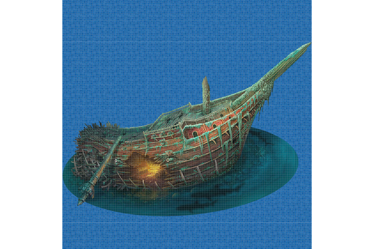 Treasure Ship Digital Print